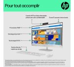 HP All-in-One 27-cr0076nf PC AMD Ryzen™ 7 7730U 68,6 cm (27") 1920 x 1080 pixels 32 Go DDR4-SDRAM 1 To SSD Windows 11 Home Wi-Fi 6 (802.11ax) Blanc