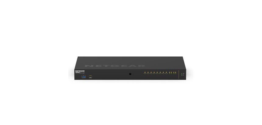 NETGEAR GSM4212UX Géré L2/L3 Gigabit Ethernet (10/100/1000) Connexion Ethernet, supportant l'alimentation via ce port (PoE) 1U Noir