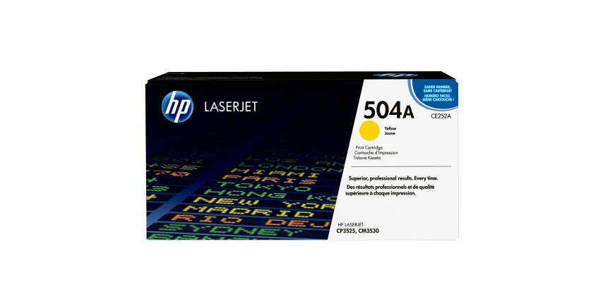 HP 504A toner LaserJet jaune authentique