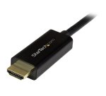 StarTech.com 6.6ft (2m) DisplayPort to HDMI Cable - 4K 30Hz - DisplayPort to HDMI Adapter Cable - DP 1.2 to HDMI Monitor Cable Converter - Latching DP Connector - Passive DP to HDMI Cord