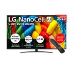 LG NanoCell AI 65NANO81A6A TV Serie NANO81 65'' 4K, a7 Gen8, HDR10, 20W, 3 HDMI con Game Optimizer, Smart TV WebOS 25