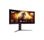 AOC G4 CU34G4 computer monitor 86.4 cm (34") 3440 x 1440 pixels Wide Quad HD LED Black, Red