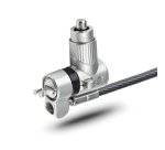 StarTech.com Câble Antivol pour Ordinateur Portable de 2m - Câble de Sécurité pour PC Compatible avec Noble Wedge/Nano/K-Slot, Câble de Verrouillage à Clé, Câble Antivol en Acier au Carbone Résistant aux Coupures