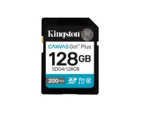 Kingston Technology Canvas Go! Plus 128GB SDXC Canvas Go Plus Gen4 200MB/s C10 UHS-I U3 V30