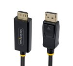 StarTech.com 1m DisplayPort-auf-HDMI-Adapterkabel mit Verriegelungssteckern, 4K 60Hz, HDR, unidirektionaler DP-zu-HDMI-Videokonverter, DP Desktop zu HDMI Monitor