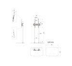 Multibrackets 8960 Supporto per display espositivi 2,29 m (90") Nero