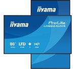 iiyama LH8664UHS-B3AG Écran d'affichage dynamique Écran plat de signalisation numérique 2,17 m (85.6") Wifi 500 cd/m² 4K Ultra HD Noir Intégré dans le processeur Android 24/7