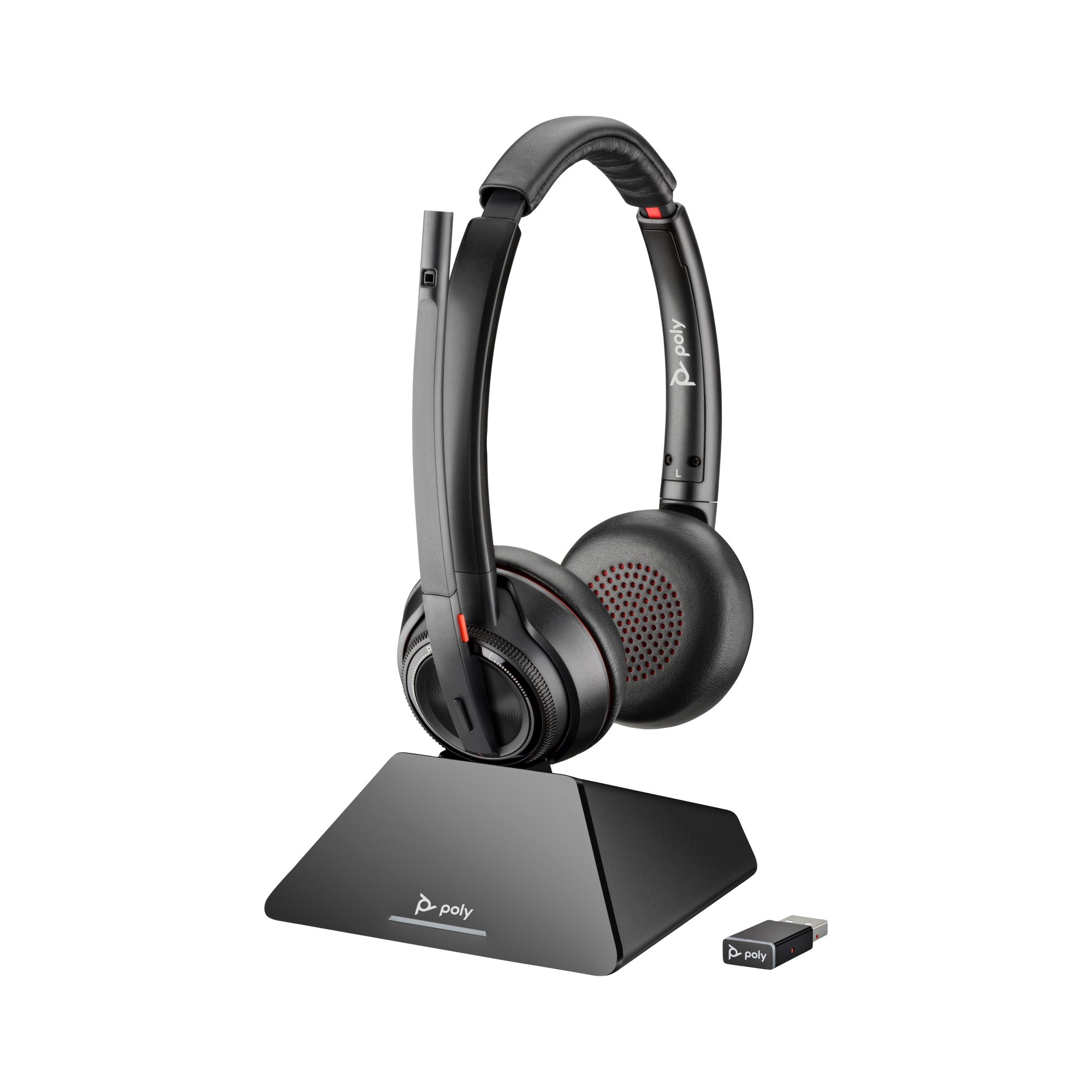 Poly Cuffie Savi 8220 UC DECT 1880-1900 MHz USB-A certificate per Microsoft Teams