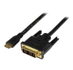 StarTech.com Câble Mini HDMI vers DVI de 2m - Câble DVI-D vers HDMI (1920x1200p) - Mini HDMI Mâle 19 Broches vers DVI-D Mâle - Câble Convertisseur pour Moniteur Numérique M/M
