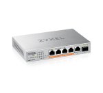 Zyxel XMG-105HP Non-géré 2.5G Ethernet (100/1000/2500) Connexion Ethernet, supportant l'alimentation via ce port (PoE) Argent
