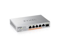 Zyxel XMG-105HP Non-géré 2.5G Ethernet (100/1000/2500) Connexion Ethernet, supportant l'alimentation via ce port (PoE) Argent