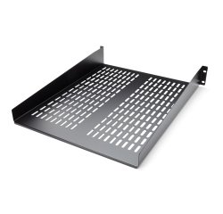 StarTech.com Étagère pour Rack Serveur 2U - Plateau Cantilever Universel Ventilé pour Rack et Armoire d'équipement Réseau 19" - Acier Haute Résistance - Capacité de Poids 23kg - Étagère de 55,8cm de Profondeur