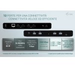 i-tec Universal Dual 4K Display Docking Station + Power Delivery 85W