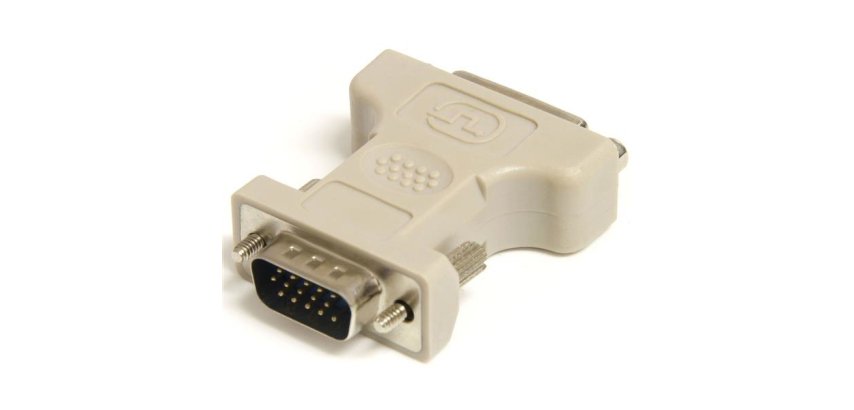 Adaptador Conversor DVI-I a VGA - DVI-I Hembra - HD15 Macho - Blanco
