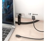AISENS Cable Conversor Bidireccional USB-C A DISPLAYPORT 8K@60Hz, USB-C/M-DP/M, Negro, 1.8m