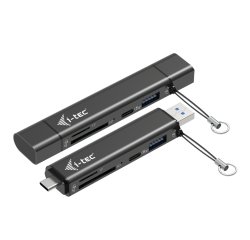 i-tec USB-C/USB-A Dongle SD, TF and 2x USB (1x USB-A, 1x USB-C)