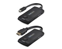 StarTech.com Extension Sans Fil USB-C vers HDMI pour Salles de Réunion et Espaces de Travail Collaboratifs, 4K 60Hz, Portée de 20m, Alimentation par USB, Kit Émetteur-Récepteur Plug-and-Play