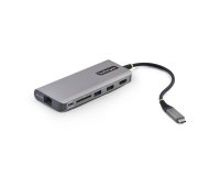 StarTech.com Adaptateur Multiport USB-C vers HDMI, Recharge PD 140W, 4K 60Hz, Hub USB 3 Ports 10 Gbps, Lecteur de Carte SD, 2,5 GbE, Mini Dock pour MacBook / Dell / ThinkPad / HP