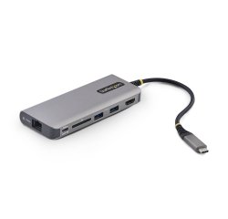 StarTech.com Adaptateur Multiport USB-C vers HDMI, Recharge PD 140W, 4K 60Hz, Hub USB 3 Ports 10 Gbps, Lecteur de Carte SD, 2,5 GbE, Mini Dock pour MacBook / Dell / ThinkPad / HP