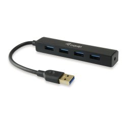 Equip 128953 hub di interfaccia USB 3.2 Gen 1 (3.1 Gen 1) Type-A 5000 Mbit/s Nero