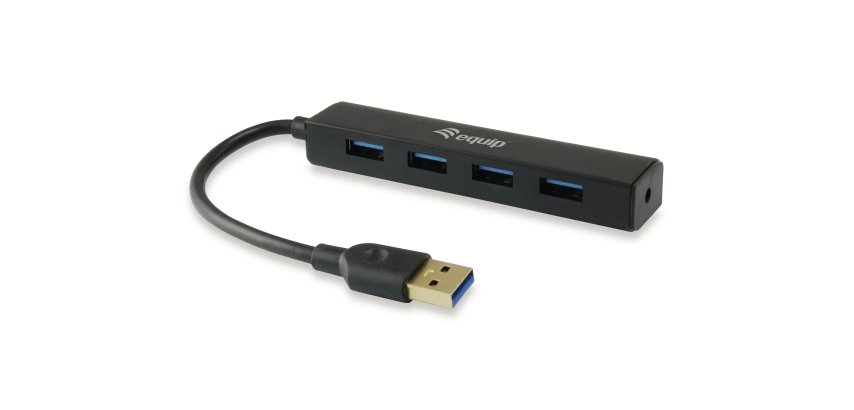 Equip 128953 hub di interfaccia USB 3.2 Gen 1 (3.1 Gen 1) Type-A 5000 Mbit/s Nero