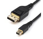 StarTech.com Câble 1m certifié VESA Mini DisplayPort vers DisplayPort 1.4 - 8K 60Hz HBR3 HDR - Super UHD mDP vers DP 1.4 - Ultra HD 4K 120Hz Diamètre Fin (34 AWG) - Câble Écran/Moniteur