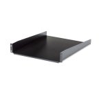 StarTech.com Étagère pour Rack Serveur 2U - Étagère Universelle pour Rack/Armoire d'Équipement Réseau 19" - Acier Gros Calibre - Capacité de Poids 23kg - Plateau de 55cm de Profondeur, Noir