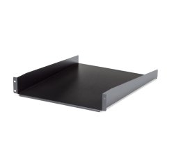StarTech.com Étagère pour Rack Serveur 2U - Étagère Universelle pour Rack/Armoire d'Équipement Réseau 19" - Acier Gros Calibre - Capacité de Poids 23kg - Plateau de 55cm de Profondeur, Noir
