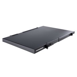 StarTech.com Étagère Réglable pour Montage en Rack Serveur 1U - 150 kg - Profondeur de Montage Réglable de 49,5 à 97,4cm Plateau Universel pour rack d'équipement AV/réseau 19" - Profondeur 69,8 cm