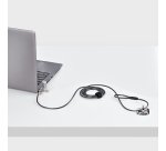 StarTech.com Câble Antivol pour Ordinateur Portable de 2m - Câble de Sécurité pour PC Portable, Compatible avec Noble Wedge®/Nano/K-Slot - Câble de Verrouillage avec Serrure à Combinaison sans Clé, Câble Anti-Vol