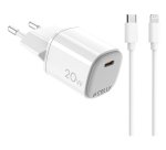 Celly UPTC1USBC20WCTL cargador de dispositivo móvil Cámara digital, Micrófono, Smartphone, Reloj inteligente, Tableta, Teléfono Blanco USB Interior