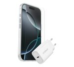 OtterBox Symmetry Series Clear for MagSafe + Premium Glass + Fast Charge Wall Charger USB-C 30W Type C voor Apple iPhone 16 Pro