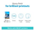 HP Everyday Photo Paper Glossy 200 g/m2 10 x 15 cm (101 x 152 mm) 100 sheets