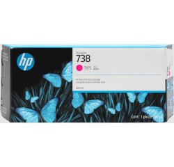 HP Cartouche d’encre DesignJet 738, magenta, 300 ml