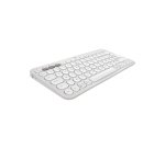 Logitech 920-012210 clavier Souris incluse Universel RF sans fil + Bluetooth AZERTY Français Blanc