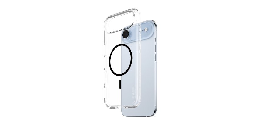 PanzerGlass CARE™ by ® Urban Explorer Case Transparent w. Black MagSafe iPhone Air protective phone case Black Cover