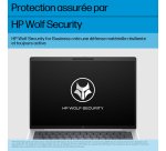 HP EliteBook 1040 G11 Wolf Pro Security Edition Intel Core Ultra 7 155H Ordinateur portable 35,6 cm (14") WUXGA 16 Go LPDDR5x-SDRAM 512 Go SSD Wi-Fi 6E (802.11ax) Windows 11 Pro AI PC Argent