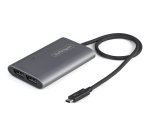 StarTech.com Thunderbolt naar Dual DisplayPort Adapter DP 1.4, Dual 4K 60Hz of Single 8K/5K Thunderbolt naar DP Converter, 2x DisplayPort Monitor Video Display Adapter - Mac & Windows