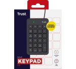 Trust 22221 teclado numérico Portátil/PC USB Negro