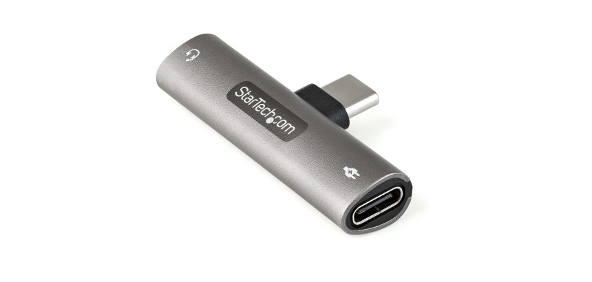 StarTech.com Adaptateur USB-C Audio & Chargeur - Convertisseur Prise Audio Mini Jack Aux TRRS 3.5mm Casque/Écouteurs - 60W USB Type-C Power Delivery Pass-Through - Smartphone/Tablette