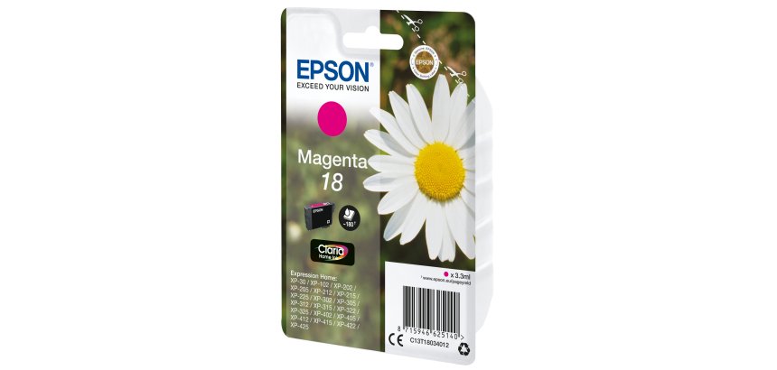 Epson 18 - magenta - origineel - inktcartridge