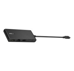 ASUS Dual 4K USB-C Dock DC201 Alámbrico USB 3.2 Gen 2 (3.1 Gen 2) Type-C Negro