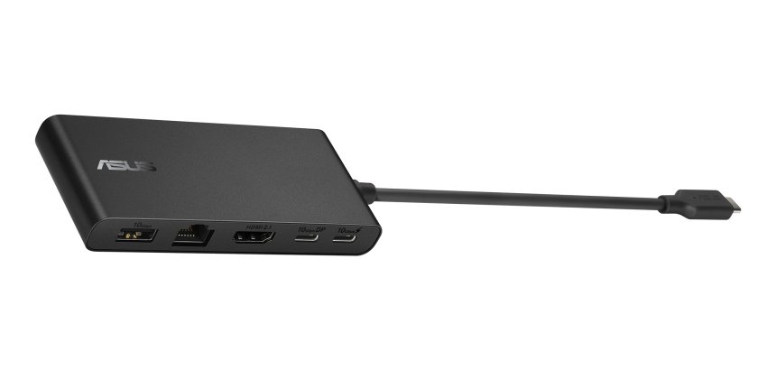 ASUS Dual 4K USB-C Dock DC201 Mit Kabel USB 3.2 Gen 2 (3.1 Gen 2) Typ-C Schwarz