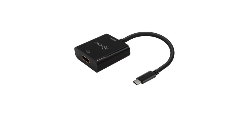 AISENS Conversor USB-C A HDMI 4K@30Hz, USB-C/M-HDMI/H, Negro, 15cm