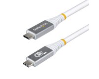 StarTech.com Câble USB4 de 1 m, 80 Gbps, Câble USB-C Certifié USB-IF, 240 W PD, 8K 120 Hz/4K 240 Hz DP2.1 DP80, Compatible Thunderbolt 4 - Cordon USB-C Blanc