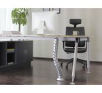 Equip 650862 organizador de cables Escritorio Pasacables Plata 1 pieza(s)