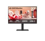 LG 27BA65QB-B.AEU pantalla para PC 68,6 cm (27") 2560 x 1440 Pixeles Wide Quad HD LED Negro