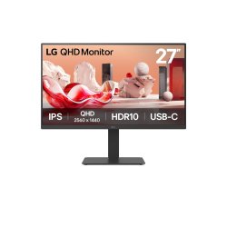 LG 27BA65QB-B.AEU écran plat de PC 68,6 cm (27") 2560 x 1440 pixels Wide Quad HD LED Noir