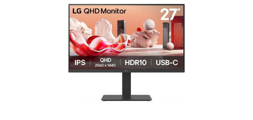 LG 27BA65QB-B.AEU pantalla para PC 68,6 cm (27") 2560 x 1440 Pixeles Wide Quad HD LED Negro