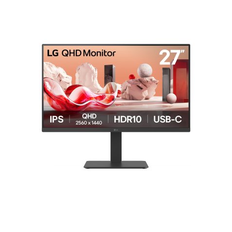 LG 27BA65QB-B.AEU écran plat de PC 68,6 cm (27") 2560 x 1440 pixels Wide Quad HD LED Noir